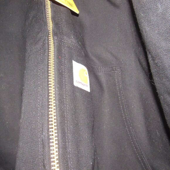 Carhartt Firm Duck Insulated Flannel-Lined Active Black 3XL – Loose Fit Jacket - Picture 5 of 9